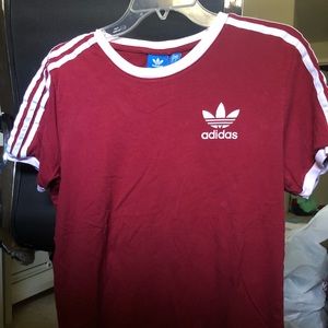 Adidas Striped Sleeve Tee